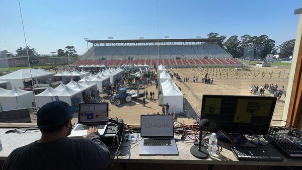 Fira 2023 at Salinas Sport Complex. Audio and Video Production services.