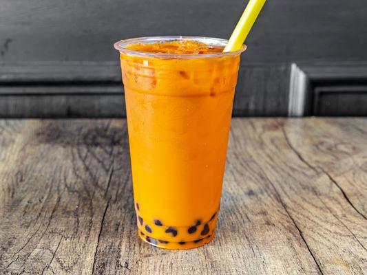 thai tea with boba