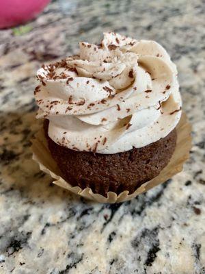 Delicious Dutch Chocolate Cupcake.