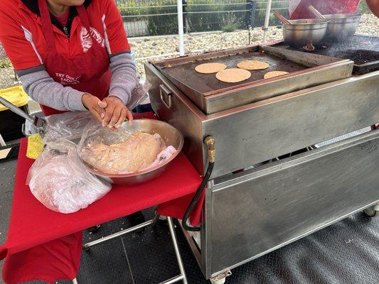 Fresh tortillas