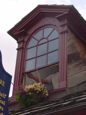 Window repair on Historic Building in Lancaster, Pa.