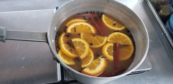 Hot Mulled Apple Cider