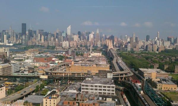 View of the Manhattan skyline from the 21st floor