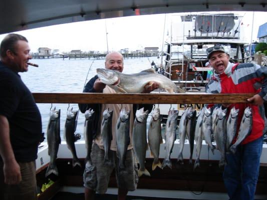 cigars, salmon , lake trout = fun