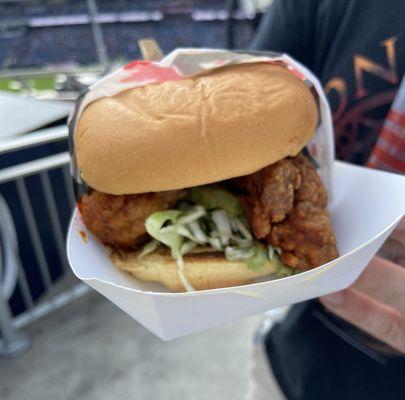 Nashville Hot chicken sandwich.