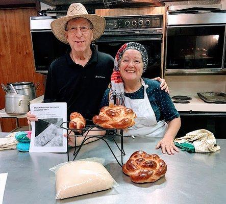 Taking Challah class with Rabbi Rose Eberle