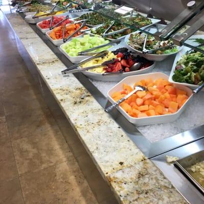 Fresh salad/ fruit/ hot prepared food bar