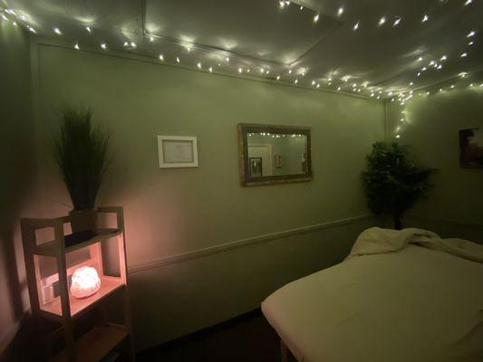 One of the therapy rooms - great relaxing ambience