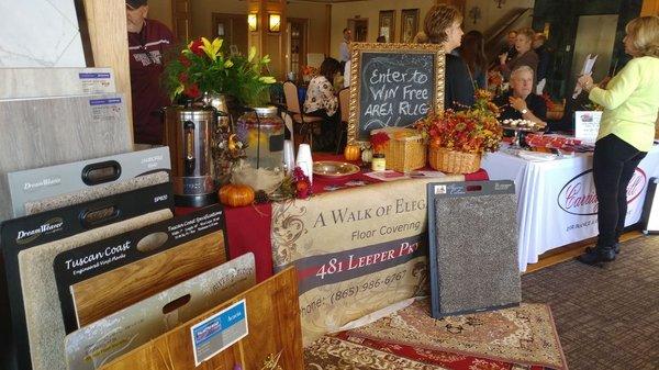 Our booth at the Tellico Village Expo