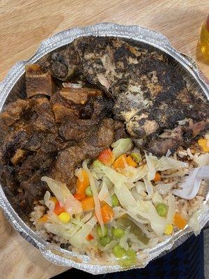 Oxtail and Chicken Combo