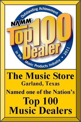 Chosen as one of the Top 100 Music Stores in the Country (out of over 8000 stores) 4 out of the last 7 years.