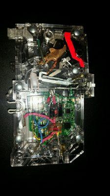 The inside of a GFCI