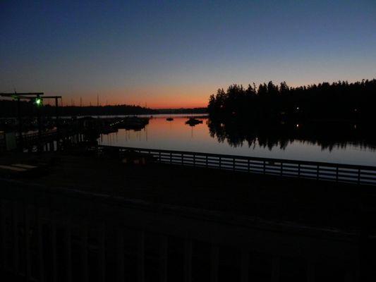 Quartermaster Marina at sunset