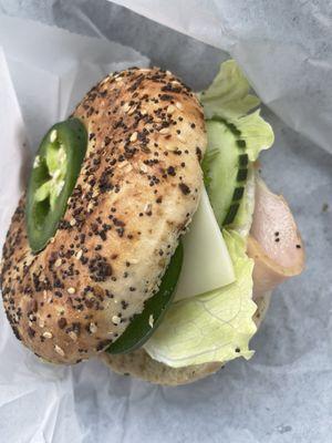 Bagel sandwich