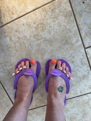 Pedi done!