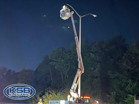 Parking Lot Lighting by KSB Electric