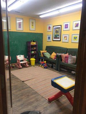 Playroom for your children while they wait for you to get finished with your eye exam....