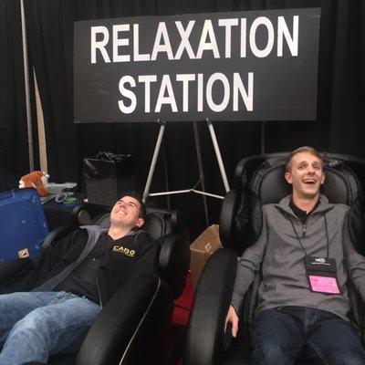 Need to relax before Finals? Try our new Relaxation Station Massage Chairs.