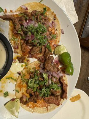 Queso Tacos (Carne Asada)