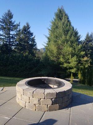 Firepit and lower patio.