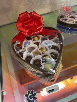 Cute heart box of chocolates ($90!!)