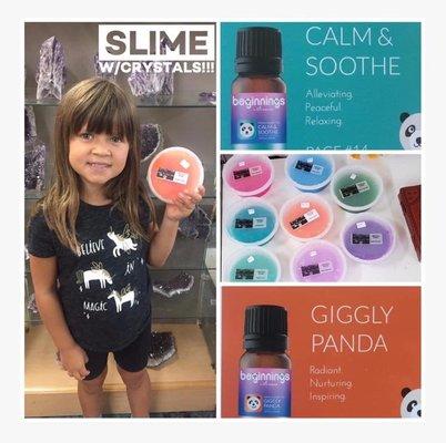 Stella's Crystal Slime on Sale now on my web site or at Rock Soul Love locations.