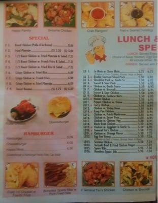 new yummy Chinese restaurant menu - 2015