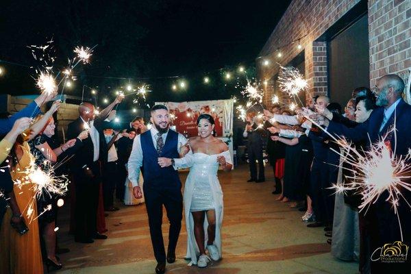 Wedding Sparkler Exit