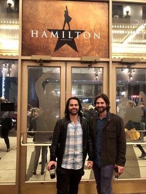 Outside Hamilton!