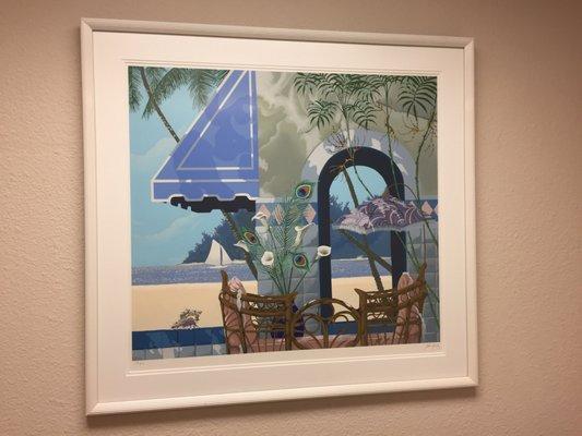 A picture in one of the exam rooms.