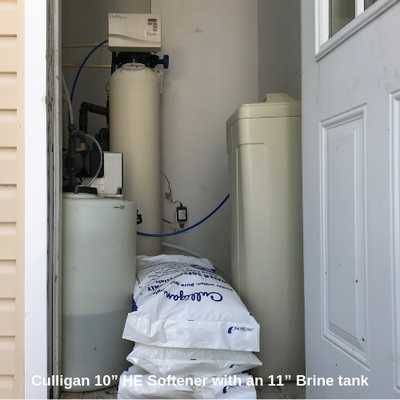 Culligan 10" HE Water Softener with an 11" Brine tank