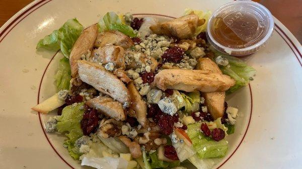 Apple, walnut salad with chicken