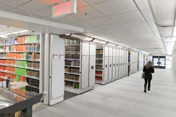 Powered Montel Library Shelving on MS Contract