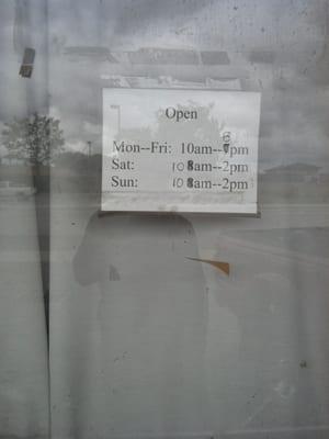 New hours