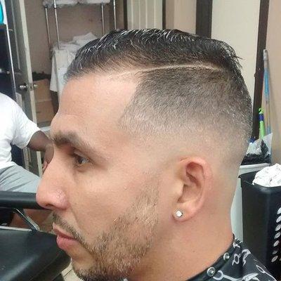 skin fade with part