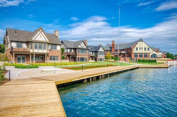 The St Clair Inn is located on the St Clair River.