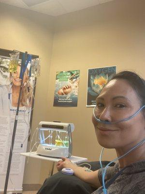 2823 Iv therapy w/glutathione boost & Oxygen, a 2:1 punch yay!!! Gotta Love this MediSpa,Bridget keeps adding New stuff constantly!!!