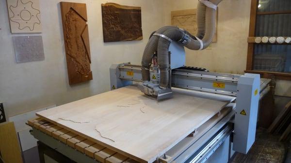 CNC Routing in progress