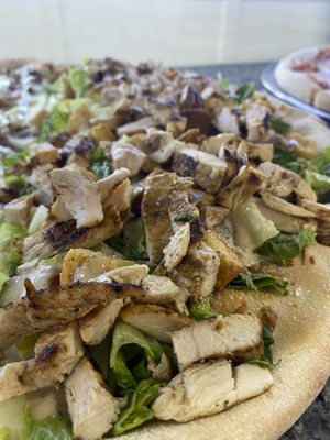 Chicken Ceasar Salad Pizza