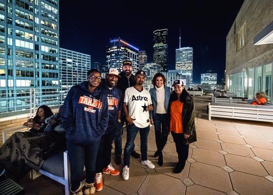 Astro's Watch Party for the 2017 World Series vs the Dodgers... Game 1!  Bun B, Gonzo and Lance Zierlein were part of our amazing crew!