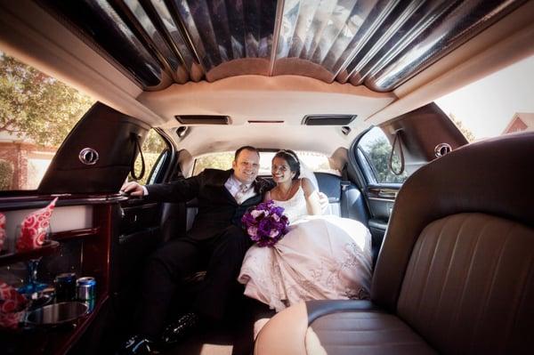 Wedding get away with Austin Choice Limo!