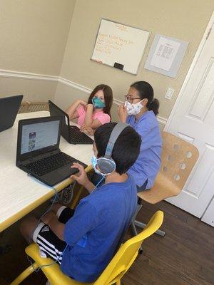 Virtual learning. We have experienced tutors for the westside union school district