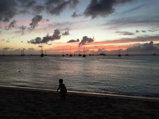 Sunset at Rodney Bay, St. Lucia