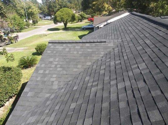 New roofing with ridge venting.