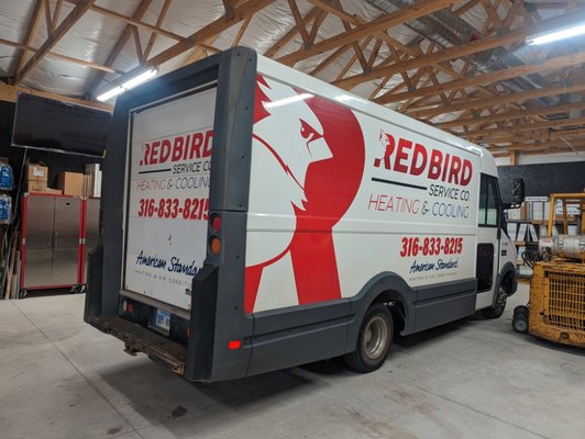 RedBird service van.