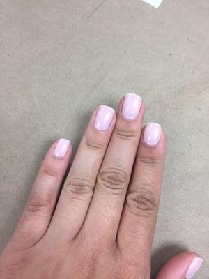 Very streaky finish on my manicure.