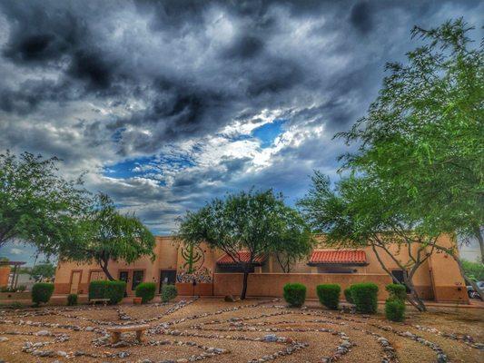 Peppi's House Labyrinth, located east of the main entrance of Peppi's House. TMC At home & peppi's house hospice services.