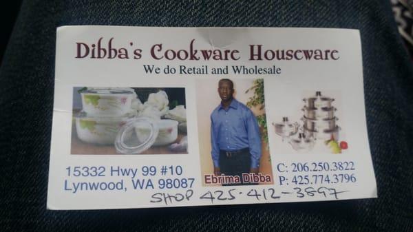 Business card for #DIBBAS