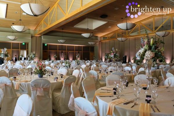 Citrus Heights Community Center Wedding | Brighten Up Event Lighting