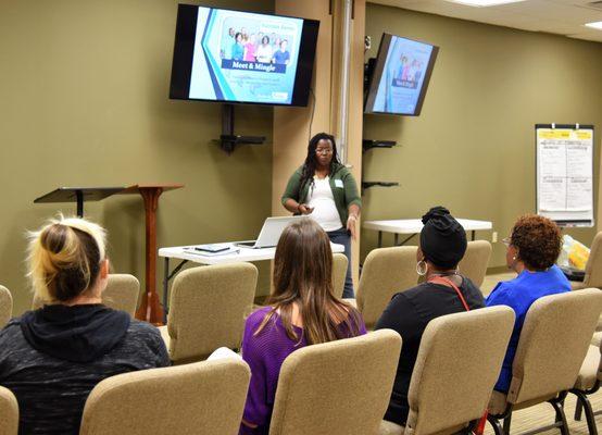 Facilitator teaching one of our course.